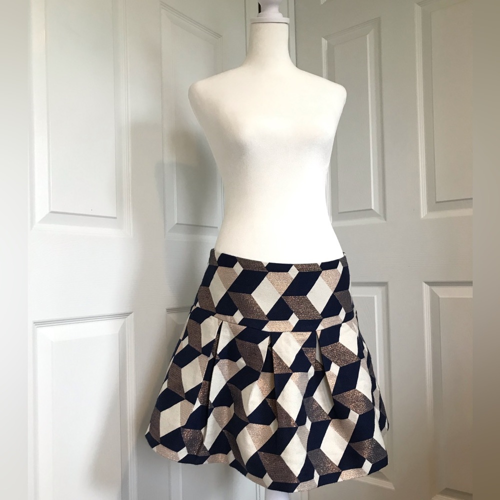Lili Gaufrette french brand quilt pattern skirt.
